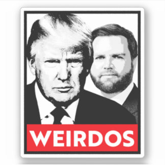 Pegatina Anti Trump Vance - Weirdos