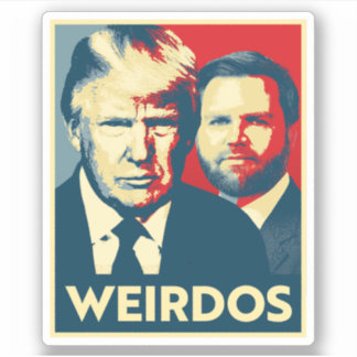 Pegatina Anti Trump Vance - Weirdos