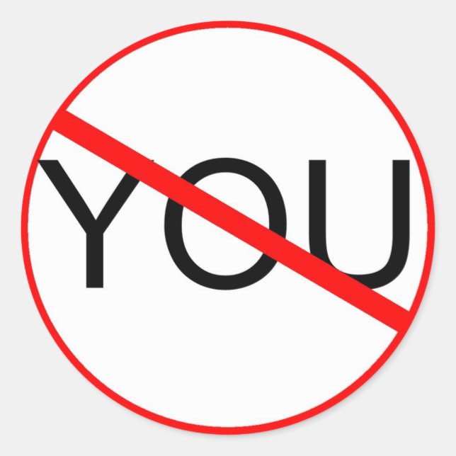 Pegatina Anti You (Anverso)