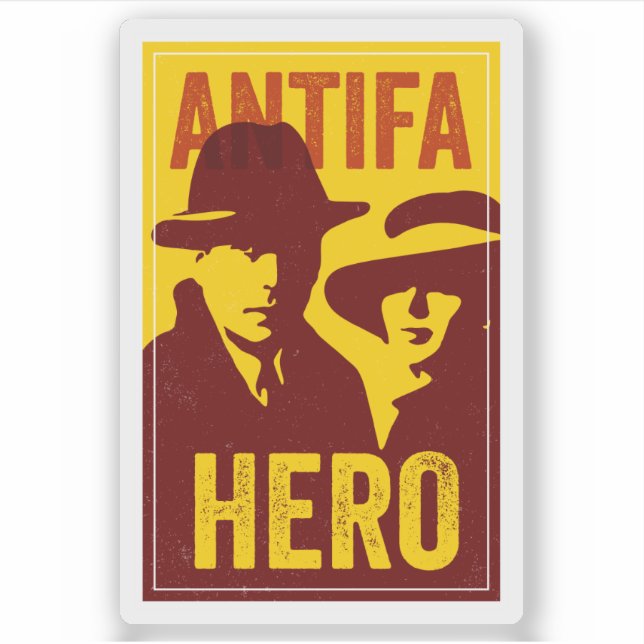 Pegatina ANTIFA POSTER HEROES SERIES: Casablanca  (Anverso)