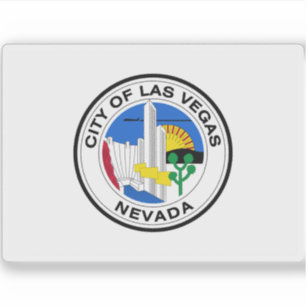 Pegatina Antigua bandera de Las Vegas, Nevada (1968)