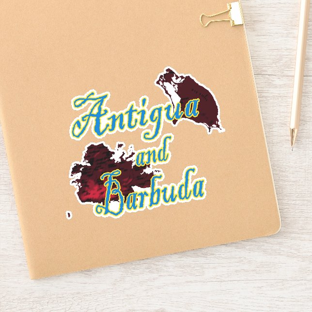 Pegatina Antigua y Barbuda (Cuaderno)