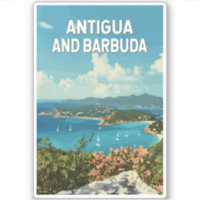 Antigua y Barbuda: arte de viajes de Ilustracion r