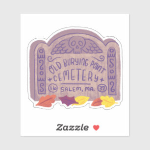 Pegatina Antiguo Cementerio De Pt Salem