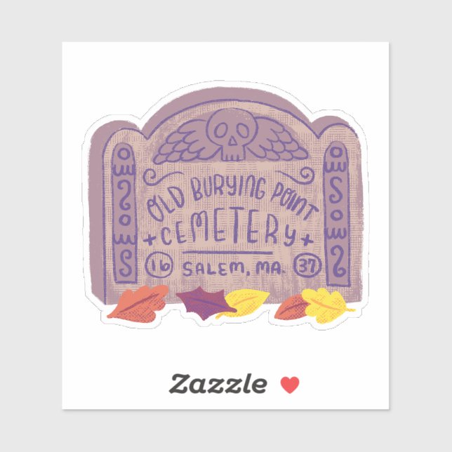 Pegatina Antiguo Cementerio De Pt Salem (Hoja)