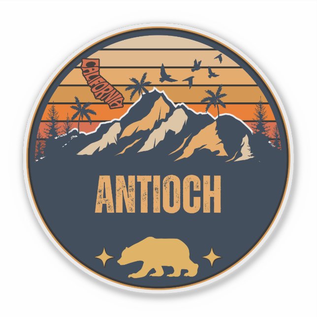 Pegatina Antioch, California (Anverso)