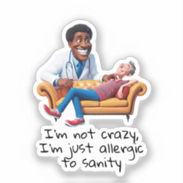 Pegatina ANTISTRESS psychiatrist THERAPIST medical therapy