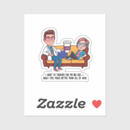 Pegatina ANTISTRESS psychiatrist THERAPIST MENTAL HEALTH