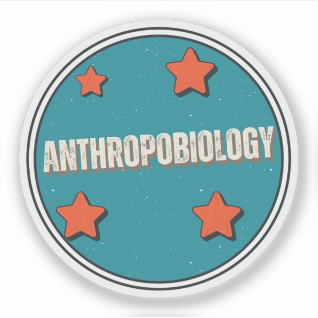 Pegatina Antropobiología (Anverso)