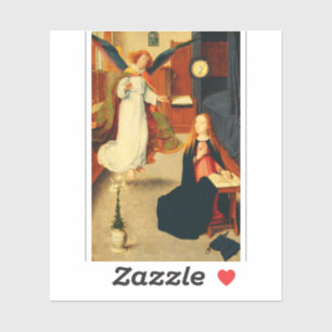 Pegatina Anunciación de la Virgen María por Gerard David