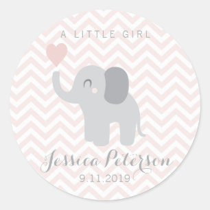 Pegatina Anuncio Chica Elephant Cute