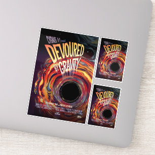 Pegatina Anuncio de película de terror sobre ciencia ficció