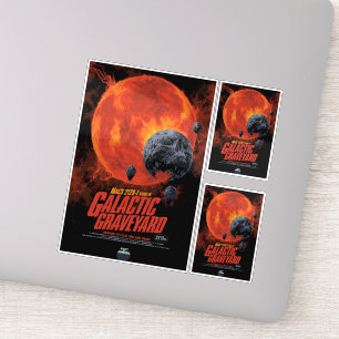 Pegatina Anuncio de película de terror sobre ciencia ficció