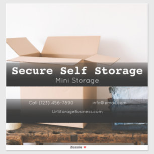 Pegatina Anuncio de vehículo de empresa de almacenamiento p