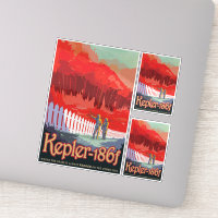 Anuncio de viajes de Sci-Fi, Planet Kepler-186f