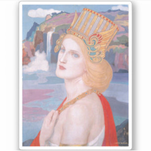 Pegatina Aoife, c. 1914 por John Duncan