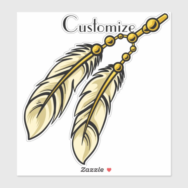 Pegatina Apache Feathers Thunder_Cove (Hoja)
