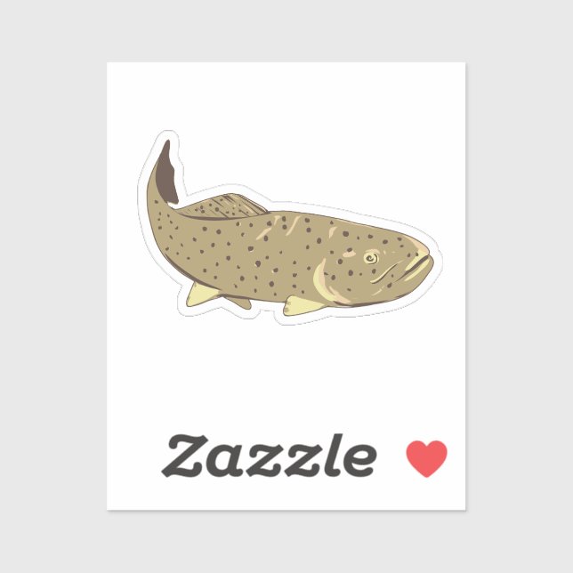 Pegatina Apache Trout Front View WPA Art (Hoja)