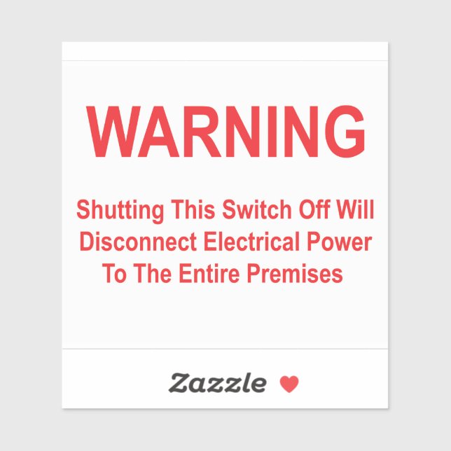 Pegatina Apagar Este Interruptor Desconectará La Alimentaci (Hoja)