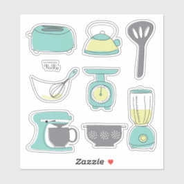 Pegatina Aparatos de cocina Cocina Desayuno Vinyl