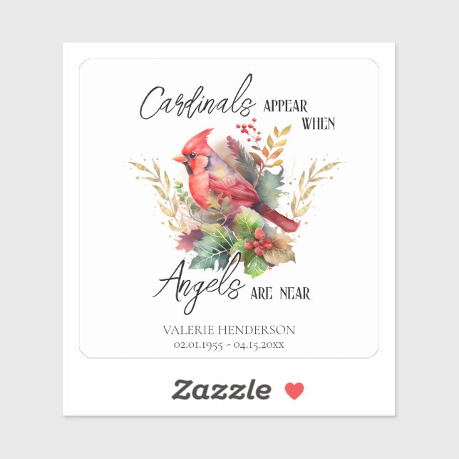 Pegatina Aparecen Cardenales conmemorativos (Hoja)