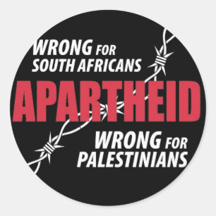 Pegatina Apartheid