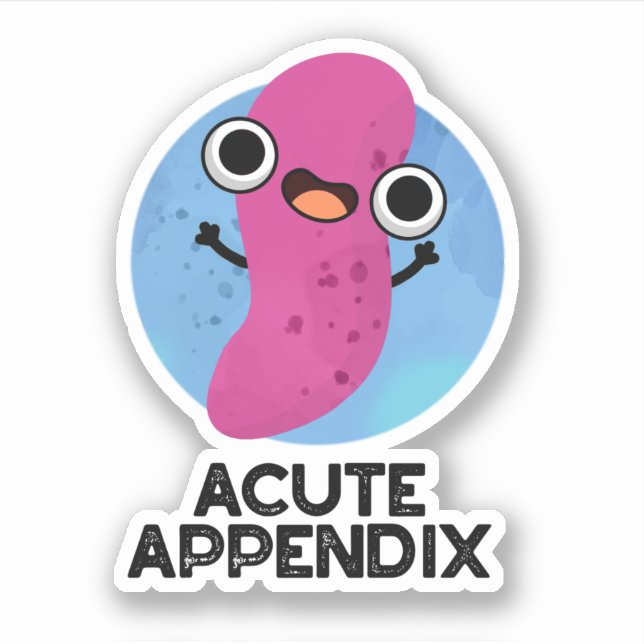 Pegatina Apéndice agudo Piel de partes de cuerpos divertida (Anverso)