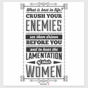 Pegatina Aplasten a sus enemigos