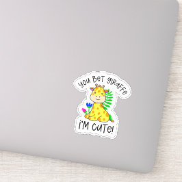 Pegatina Apostas a Giraffe que soy linda