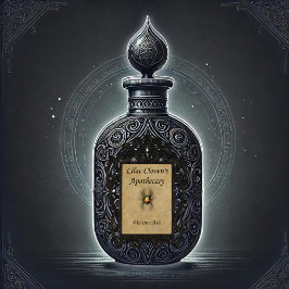 Pegatina Apothecary de Lilac Cloven: Ceniza del volcán