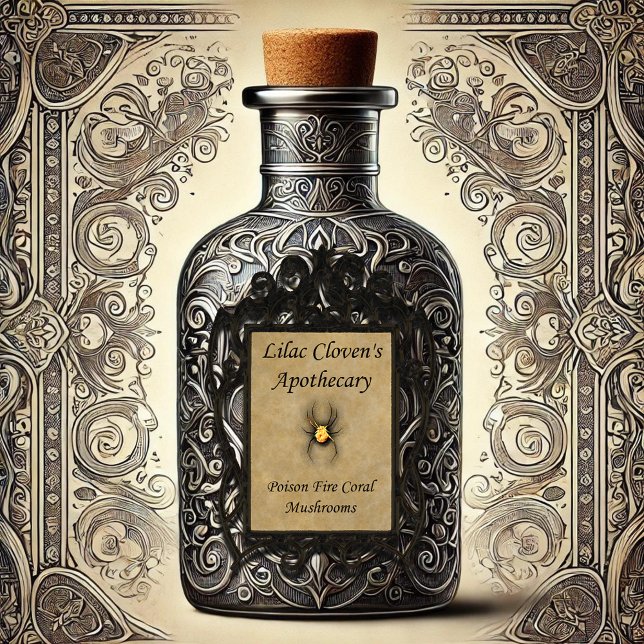 Pegatina Apothecary de Lilac Cloven: Coral de Fuego venenos (Subido por el creador)