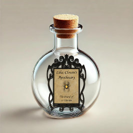 Pegatina Apothecary de Lilac Cloven: La barba de una mujer