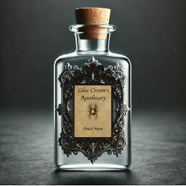 Pegatina Apothecary de Lilac Cloven: Newt seco