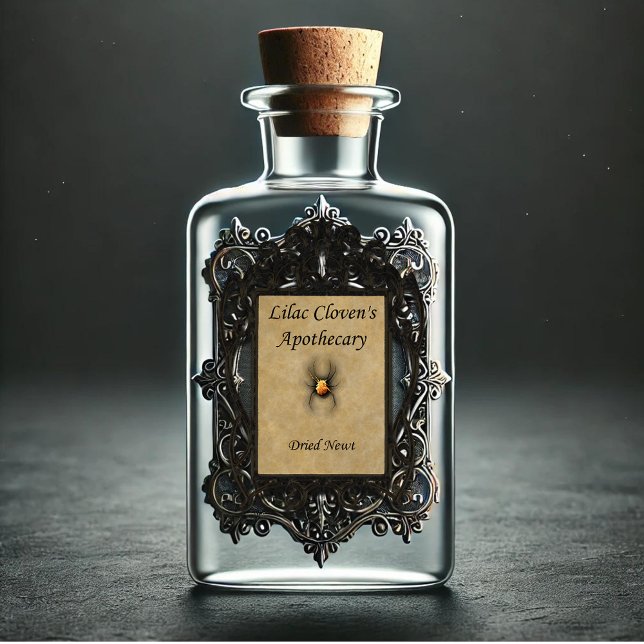 Pegatina Apothecary de Lilac Cloven: Newt seco (Subido por el creador)