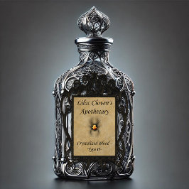 Pegatina Apothecary de Lilac Cloven: O- Sangre cristalizada