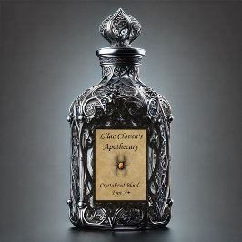 Pegatina Apothecary de Lilac Cloven: Sangre cristalizada A+