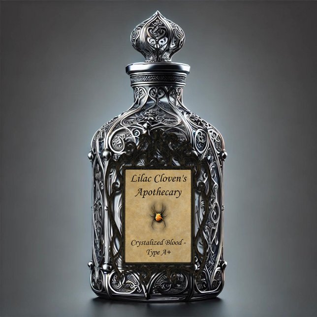 Pegatina Apothecary de Lilac Cloven: Sangre cristalizada A+ (Subido por el creador)