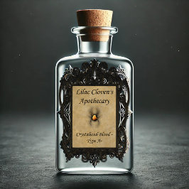 Pegatina Apothecary de Lilac Cloven: Sangre cristalizada A-