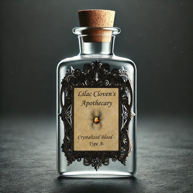 Pegatina Apothecary de Lilac Cloven: Sangre cristalizada A- (Subido por el creador)