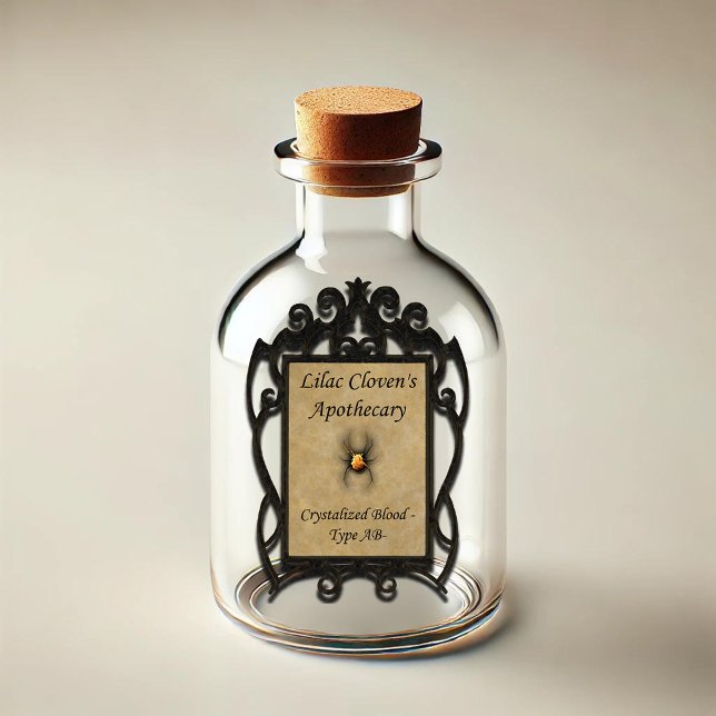 Pegatina Apothecary de Lilac Cloven: Sangre cristalizada AB (Subido por el creador)