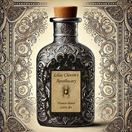 Pegatina Apothecary de Lilac Cloven: Sangre humana 100% B+