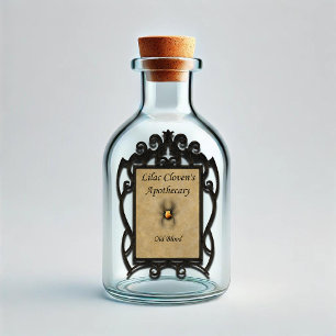 Pegatina Apothecary de Lilac Cloven: Sangre vieja