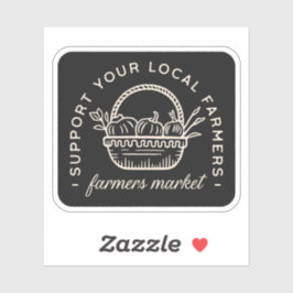 Pegatina Apoye a sus agricultores locales