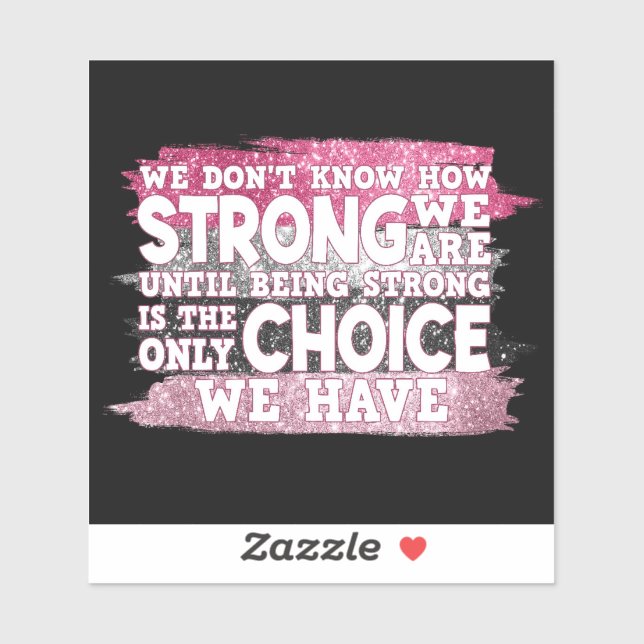 Pegatina Apoyo al cáncer de mama (Hoja)