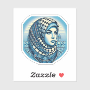 PEGATINA APOYO DE PALESTINA KEFFIYEH