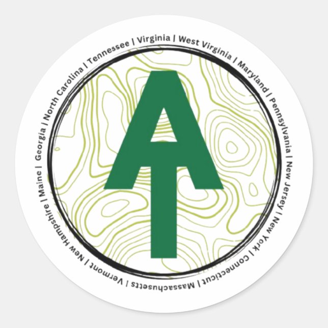 Pegatina Appalachian Trail (Anverso)