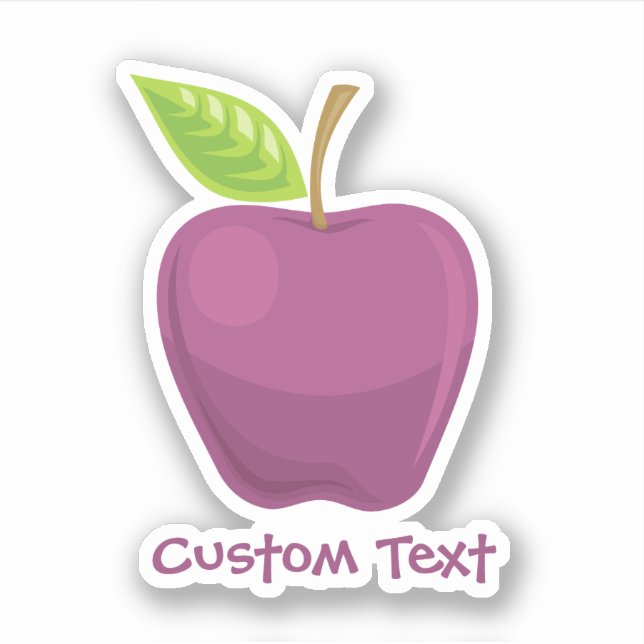Pegatina Apple Purple (Anverso)