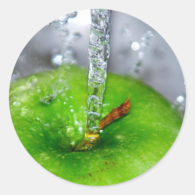 Pegatina Apple Splash (Anverso)