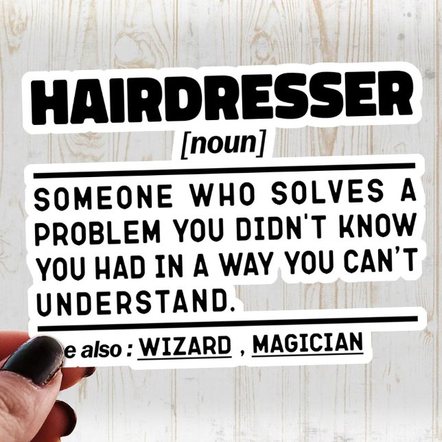 Pegatina Apreciación divertida de la peluquería Noun Barber (Subido por el creador)