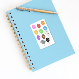 Pegatina Aprendiendo Colores con globos Sticker